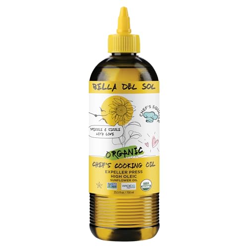 BELLA DEL SOL Organic Sunflower Oil Squeezable, 750 ML