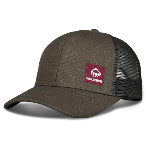 Image of Wolverine Trucker Hat | Mesh Back | Snapback | Adjustable | Rugged | Durable | Workwear