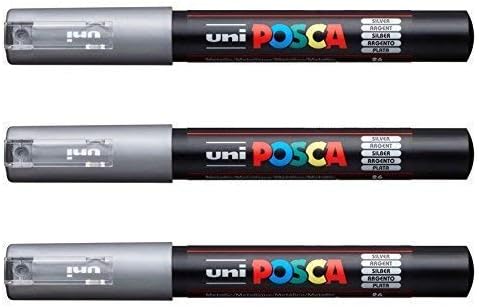 Posca PC-1M by Uni-Ball - White [PACK OF 3]