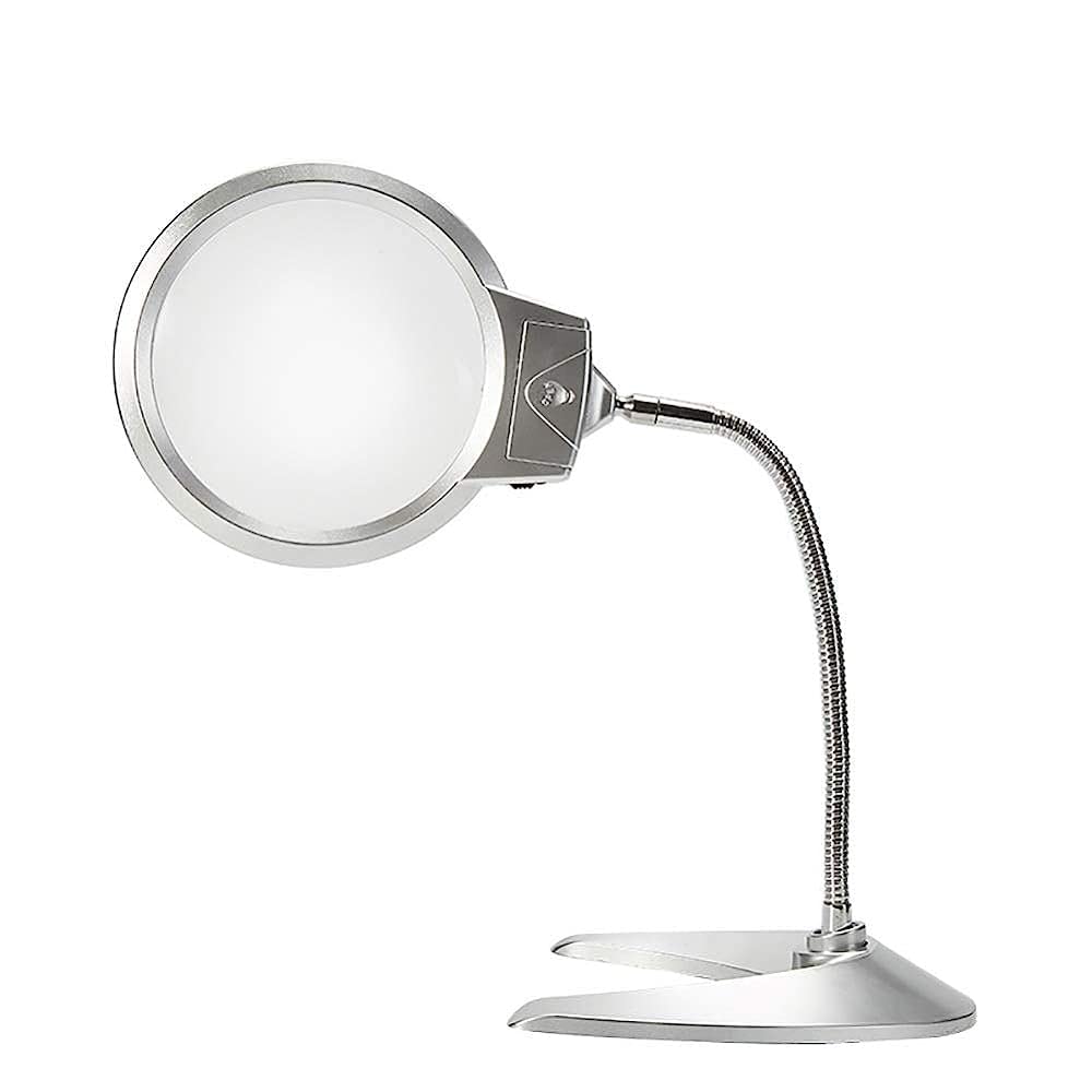asdchZen Magnifying Glass,With Light Led Lighting Magnifying Glass,5X 10X Magnification High-Powered Desktop Magnifying Glass,For Reading Check Hobbies And Crafts Magnifi