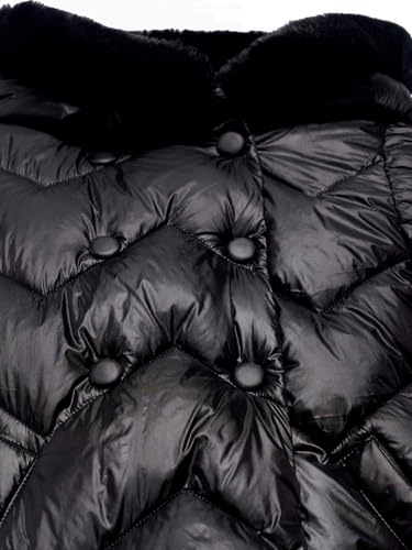 Abel & Lula 15-05847-010 - Padded long coat for Girls 4 Years Black3