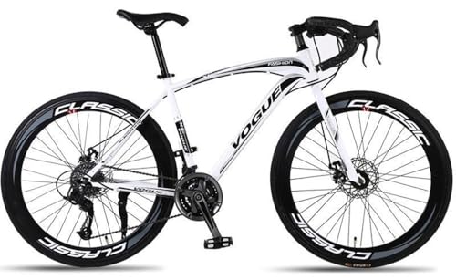 Kcolic Bicicleta Montaña 26 Pulgadas, 27 Velocidades, Frenos Disco, Manillar Curvo Acero Al Carbono, Unisex. G,60 Blade
