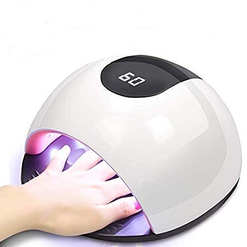 Bergwin UV Led Nail Lamp, 72W Professional Nail Dryer for Gel Polish with Auto Sensor & 4 Timer, 36 Lamp Beads Nail Dryer for Gel Nails and Toe Nail Curing - White