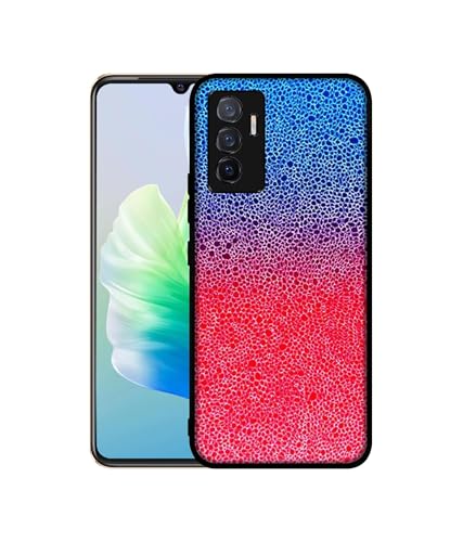 Image of Bubbles Design Premium 2D Printed Metal Back Case Cover for Vivo V23E 5G / Y75 4G