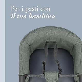 Inglesina Fast, Seggiolino da Tavolo Pieghevole, Verde Scuro (Pine Green), Facile da Trasportare, Lavabile, Installazione Sicura, Fino a 15 kg, 35 x 27 42 cm