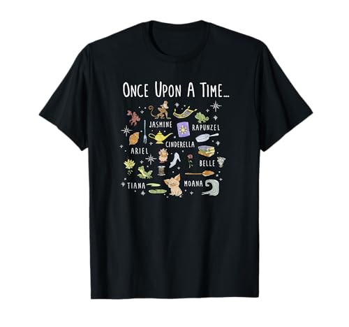 T-shirt Disney Princess avec motif collage artistique coloré