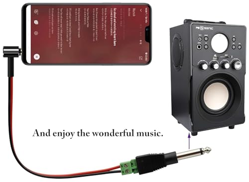 Image of MX 2 Pack 6.35mm 1 /4 inch Mono Plug TS 6.35mm Male Solderless Terminal Adapter Jack DIY Audio Cable Connector for Microphone Speaker Electric Guitar Bass Keyboard Amplifier Audio Cable Repair