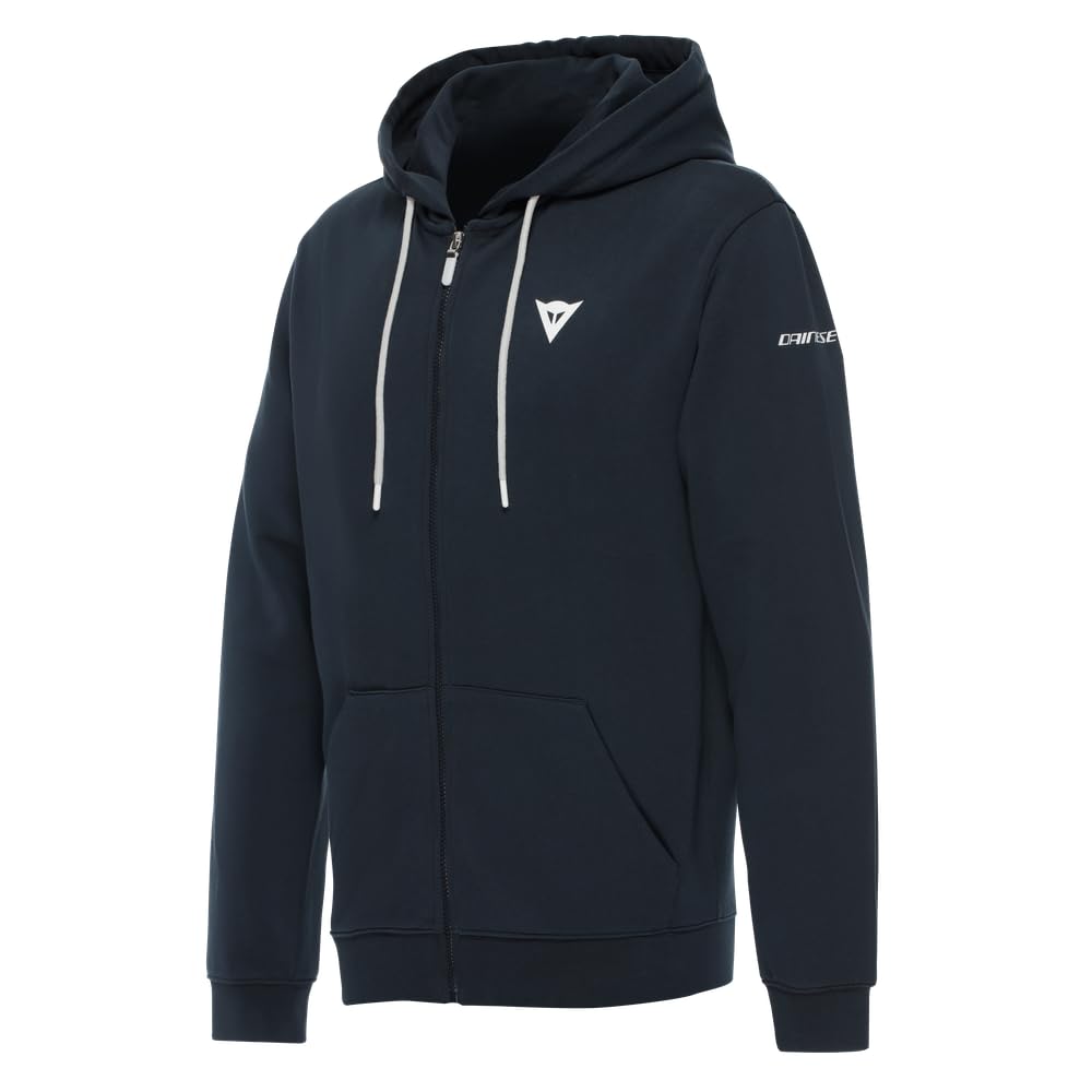 Dainese Speed Demon Full-Zip Hoodie Sweat en Coton avec Capuche et Fermeture Éclair – Carbonio, L