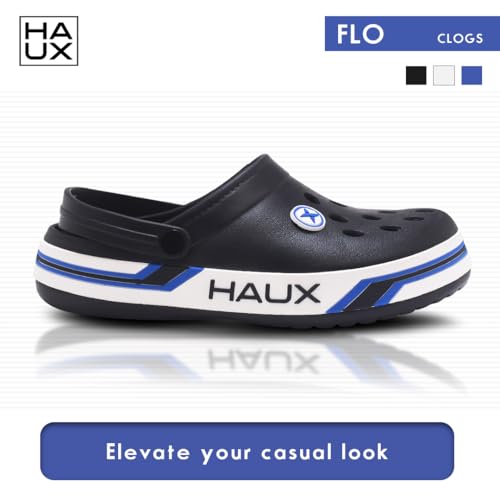Image of HAUX Casual Clogs for Men | Soft & Comfortable EVA Slip-Ons | Lightweight Slippers & Everyday Wear Comfort Clogs for Men