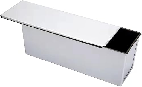 Miniatura 7 de Pullman - Molde para pan con tapa, de acero aluminiado, molde para pan Pullman de grado comercial, antiadherente, con tapa (13 x 4.3 x 4.8 pulgadas)