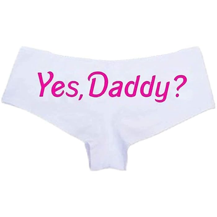 Buy Women Yes Daddy? Panties Sexy Lady Funny Soft Letter Panties Briefs
