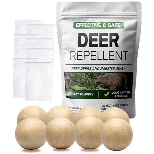 pzwmmsse Deer Repellent Outdoor, Rabbits Repellent for Garden, Bunny Repellent, Deer Deterrent for...