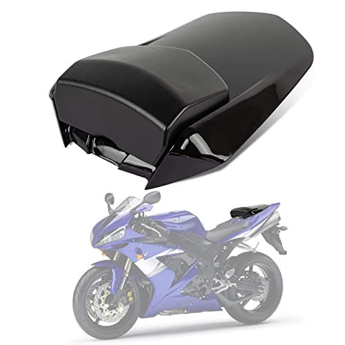 Motorrad Passagier Hinten Beifahrer Sitz Motor Verkleidung Hard Cover für Yamaha YZF R1 2004-2006 (Schwarz)