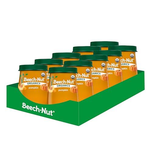 Beech-Nut Organic Baby Food Jars, Organic Pumpkin Puree, Stage 1, 4oz, 10ct - Image 2