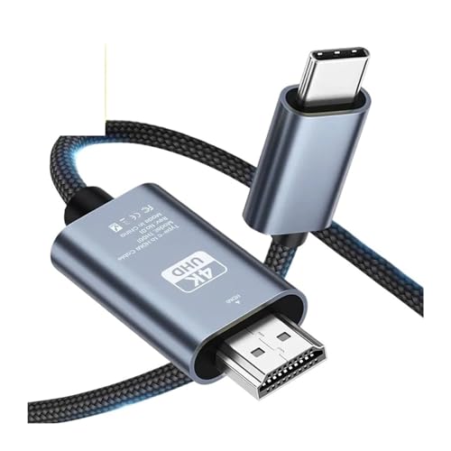 NIERBO�Ή��AUSB C - HDMI�P�[�u�� 4K@30Hz 6.6�t�B�[�g �������� USB Type C HDMI�R���o�[�^�[ �z�[���I�t�B�X�f�B�X�v���C�ϊ����C��