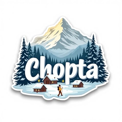 Image of Naxon Chopta Uttarakhand Theme Souvenir Wooden Fridge Magnet | Mini Switzerland of India Himalayan Design 3x3 Inch Refrigerator Magnet for Kitchen & Home Decor | Travel Gift from Chopta | Pack of 1