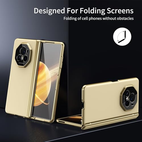Coque Honor Magic V3 anti-rayure avec verre écran et charnière or