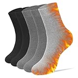 [SLEEPSINERO] 靴下 メンズ 冬 あったか 厚手 【40℃恒温蓄熱裏パイル・極暖ウール】 防寒保温 暖かい 抗菌消臭 吸汗 伸縮 締め付けない メンズ靴下 ソックス アウトドア 登山 5足セット 秋冬用 (セット3)
