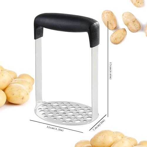 Lccowot POTATO MASHER Lccowo Stainless Steel Potatoes Masher Kitchen Tool thumb #1