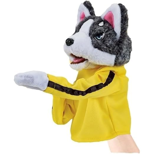 YAVRIXZ Kung Fu Dog & Husky Interactive Toy - Boxing & Tricky Hand Puppet Action, Plush Stuffed Husky with Kung Fu Gloves - Perfect Children's Game & Gift Idea! Pack of (1)-picture-31
