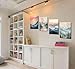 4pcs Mental Health Inhale Exhale Meditation Canvas Wall Art Abstract Watercolor Painting Picture Wall Decor Therapy Office Pictures Poster Print Artwork for Meditation Room Calming Corner Decoration