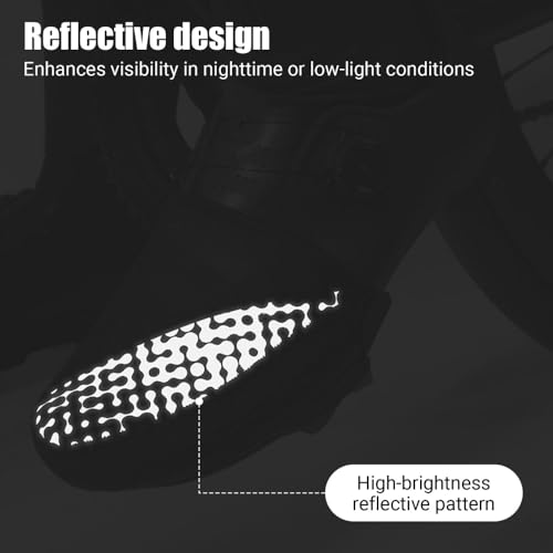 Cubiertas térmicas impermeables para zapatos, cubrebotas para ciclismo, senderismo y deportes de invierno, XL, negro miniatura 5