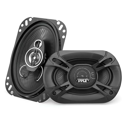 Pyle 3-Way Universal Car Stereo Speakers - 300W 4" x 6" Triaxial Loud Pro Audio Car Speaker Universal OEM Quick Replacement Component Speaker Vehicle Door/Side Panel Mount Compatible PL4163BK (Pair)