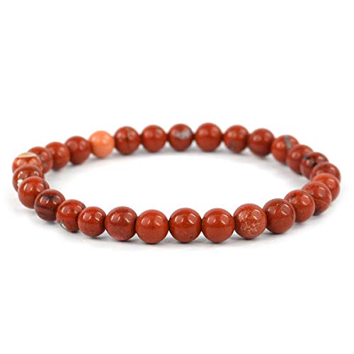 Image of Reiki Crystal Products Certified Natural Crystal Stone Bracelet 6 mm Round Beads for Men and Women | Premium Gemstone Jewellery Collection | Reiki Charged | Multiple Stone Variants Available
