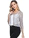 Abollria Bolero Manga Corta Mujer para Fiesta Boda Chaqueta Corta Primavera Torera...