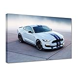  Tableau imprimé sur toile Décoration murale 30 x 20 cm Mustang Shelby Ford USA No. H7930M_PC1T