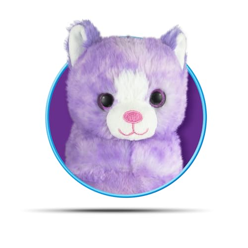 Image of Cloudz Kids Super Soft N' Cuddly Animal Airplane Travel Neck Pillow! Keep Children Comfy and Supported with a Buddy While Traveling or just Resting at Home - Purple Cat