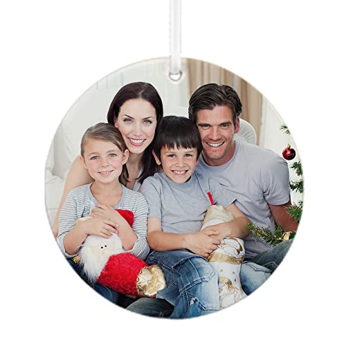 Let's Make Memories Personalized Christmas Ornament - 2024 Photo Ornament - Christmas Decor - for Families - for Couples - for Friends - Upload Your Photo - Round