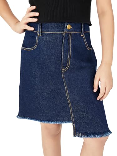 Image of olele Girls Roxy Ruffle Skirt - Red Cotton for 4 to 14 Years Kid | Layer Skirt for Girls | Cotton Skirt for Girls | Red Skirt for Girls | Layered Skirt for Girls | Red Skirt for Girls Long