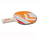 Raquete Tênis Mesa Impact 1000 Madeira Preto e Vermelha Vollo Sports