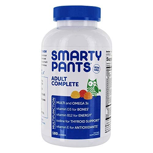 Smartypants Adult Complete Daily Gummy Vitamins: Gluten Free, Multivitamin & Omega 3 Dha/Epa Fish Oil, Methyl B12, Vitamin D3, Non-Gmo, 180 Count (30 Day Supply) (Pack Of 4) #TOP30