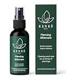 Kenko Beauty 80ml Saline Solution Piercing Antiseptic Spray, Ear Piercing Aftercare Cleaning Solution Spray, Saline Spray Piercing, Saline Solution for Piercings, Ear Piercing Solution Cleaner
