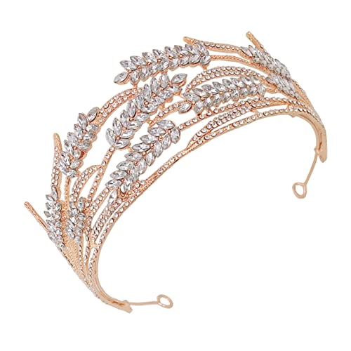 Healeved Couronne de Reine Baroque pour Robe de Mariée Brillante Décoration de Mariage