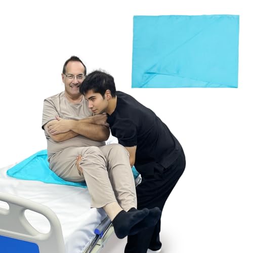 EZHOISLING Tubular Transfer Slide Sheet – Patient Transfer & Repositioning Aid for Elderly, Bariatric, Disabled & Bedridden – Sliding Sheet for Bed, Wheelchair, Car & Recliner (Blue, 15.7"×23.6")