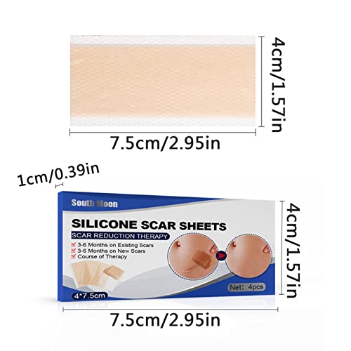 Remoção de Cicatrizes de Folhas de Silicone - Tiras de Cicatrizes Invisíveis de Silicone para Ferime