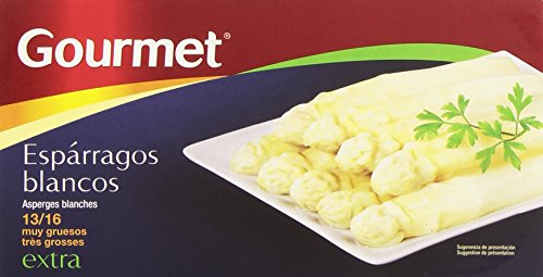 Marca Blanca - Gourmet Espárragos Blancos Extra 13/16 Muy Gruesos, 425g