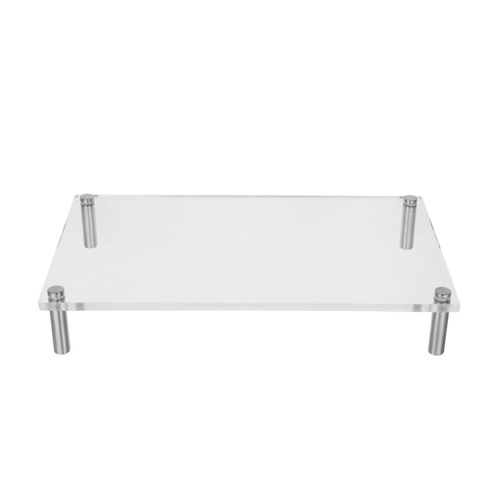 DOITOOL Podstawka pod monitor z akrylu - Przezroczysta podstawka pod laptopa na biurko - Uchwyt na podwyższenie ekranu komputera - Oszczędzający miejsce organizer na biurko do biura i domu