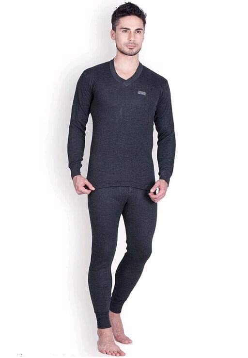 dgh by durga hosiery DGH� Oswal Body Warmer Thermal Wear Set for Men�s, V Neck + Trouser, Set of 01-picture-27