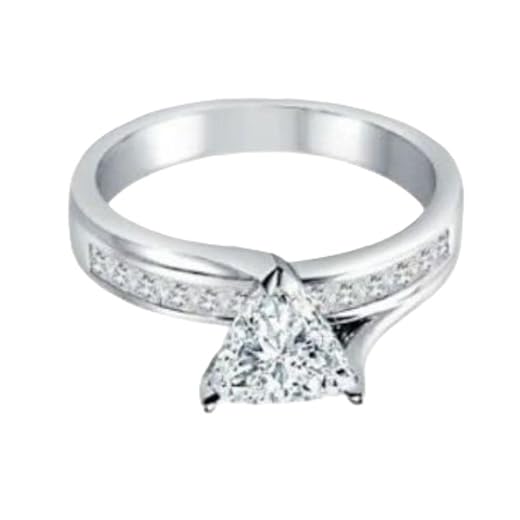 1 CT Trillion Cut Diamond Solitaire Ring
