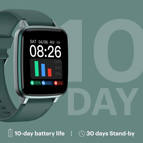 Image of Noise ColorFit Pulse Smartwatch with 1.4 inch Full Touch HD Display, SpO2, Heart Rate, Sleep Monitors & 10-Day Battery - Teal Green