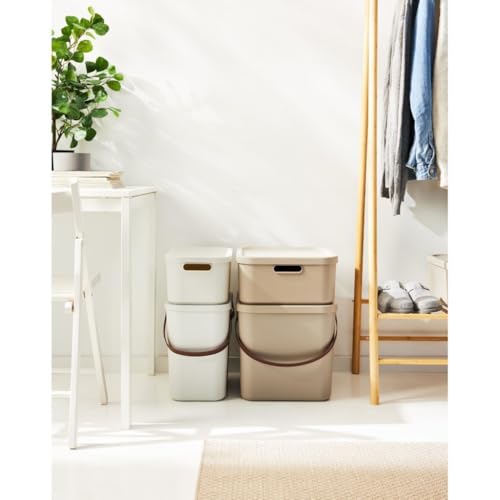 Boîte avec couvercle beige pour harmoniser le salon et la chambre - 4