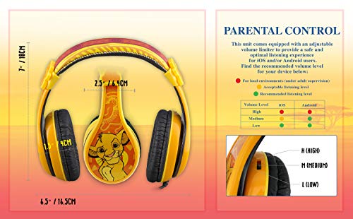 Casque Audio stéréo réglable pour Enfants Roi Lion sans nœuds Jack 3,5 mm Filaire sur Oreille pour Enfant Contrôle du… - Les Beatles, Paul McCartney, John Lennon, RIngo Starr, George Harrison Casque Audio stéréo réglable pour Enfants Roi Lion sans nœuds Jack 3,5 mm Filaire sur Oreille pour Enfant Contrôle du… – Image 7