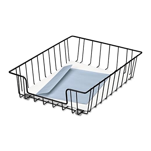 Fellowes Workstation 3" Letter Desk Tray Organizer, Wire, Black (60112)