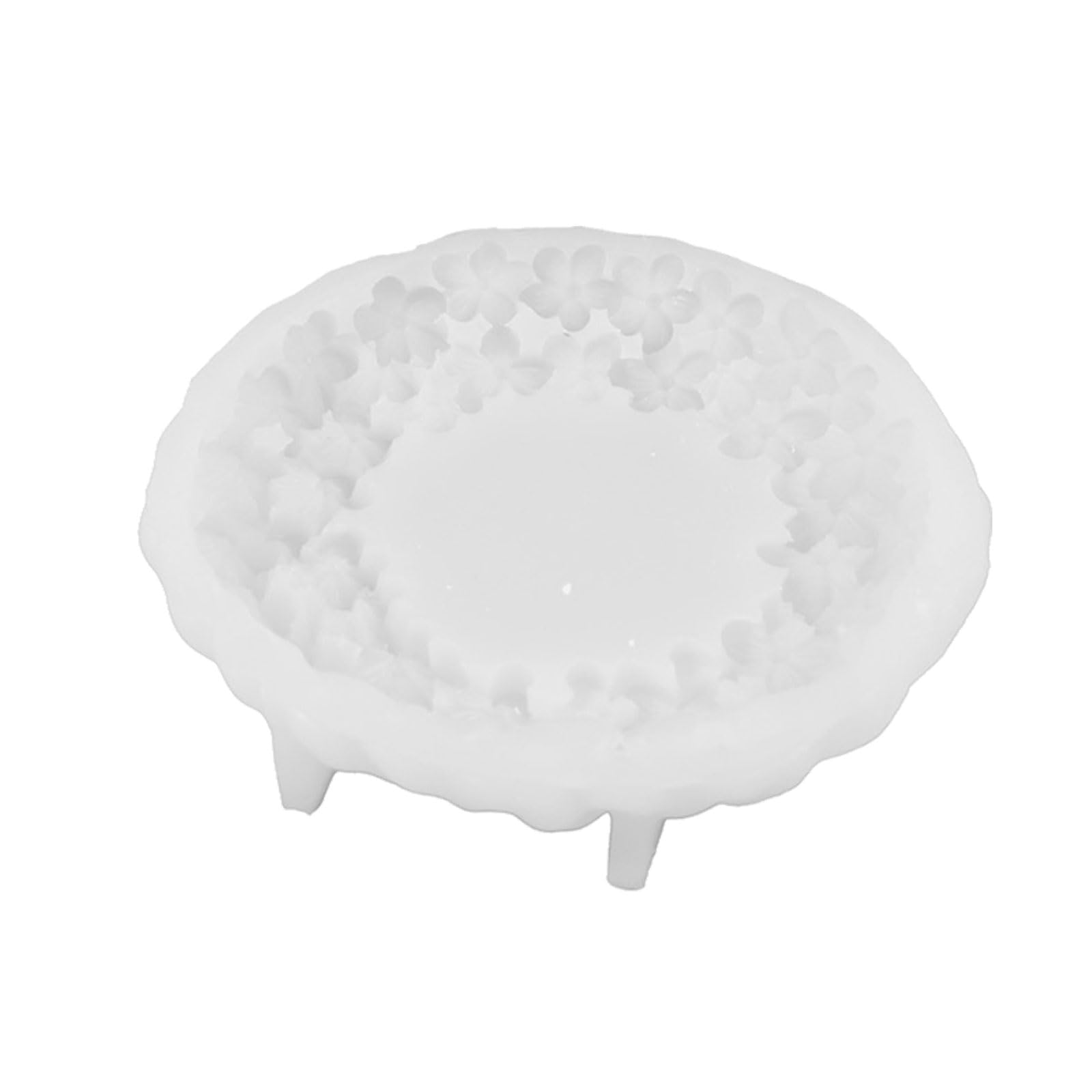 GMBYLBY Silicone for Crafting Delicate Flower Shape Trays with Plasters Resin or Concrete