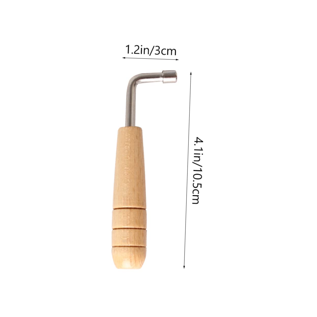 YARNOW 2Pcs Handheld Lyre Harp Tuning Wrench Durable Handle Tool for Precise Tone High Hardness for Musicians and Instrument Care