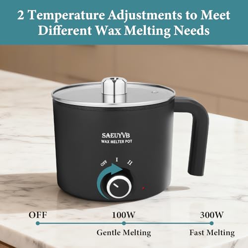 SAEUYVB Candle Making Kit with Wax Melting Pot,Wax Melter for Candle Making with Thermometer, Spoon-Complete Candle Making Supplies for DIY Gifts by SAEUYVB - Image 7